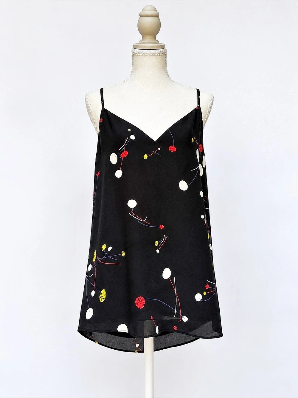 Aritzia Babaton Black Abstract Print Camisole – Small